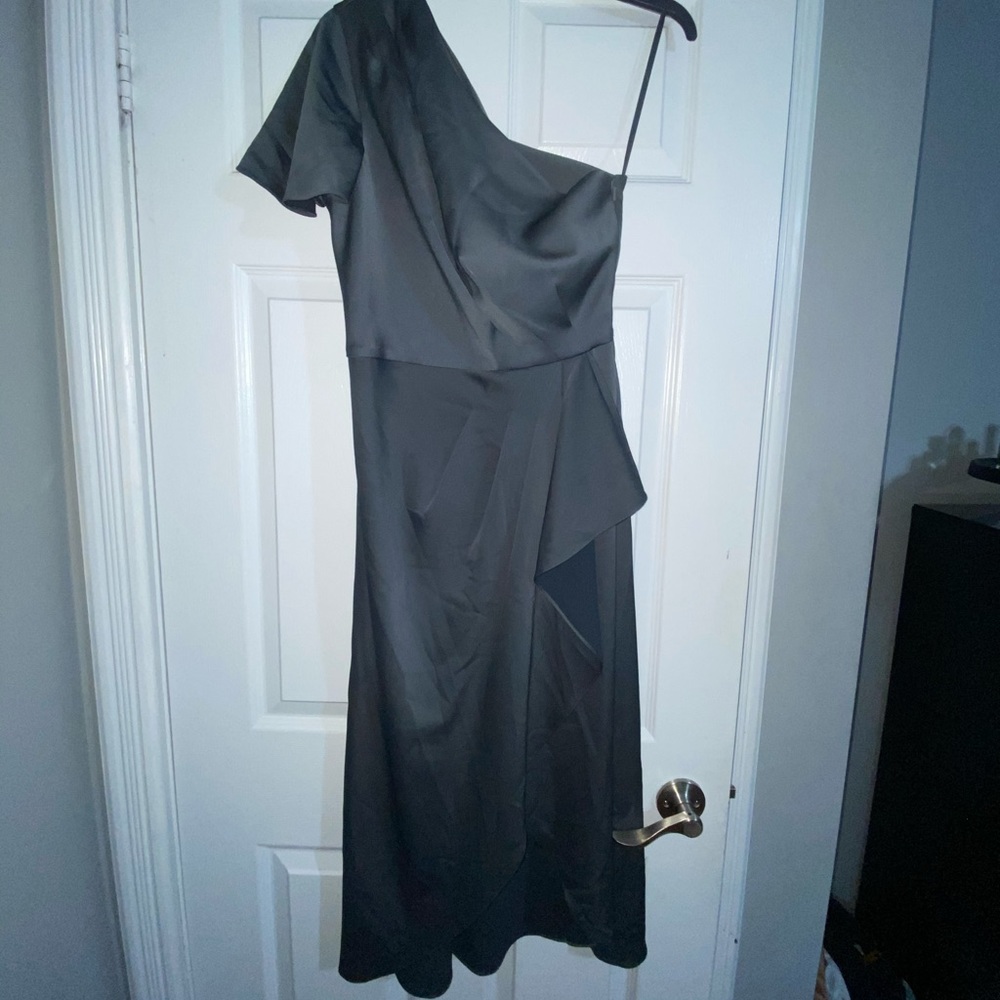 Ted Baker Ridah waterfall one shoulder dress - Picture 3 of 10